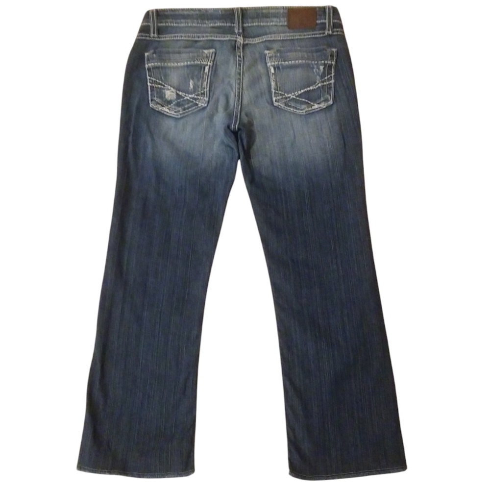 BKE Denim‎ Women's Starlite Frayed Hem Capri Jeans Size 28